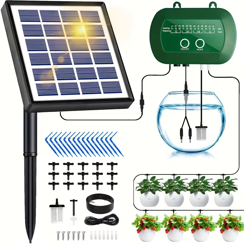 Smart Garden Technology - Солнечный автоматический комплект для полива сада,
