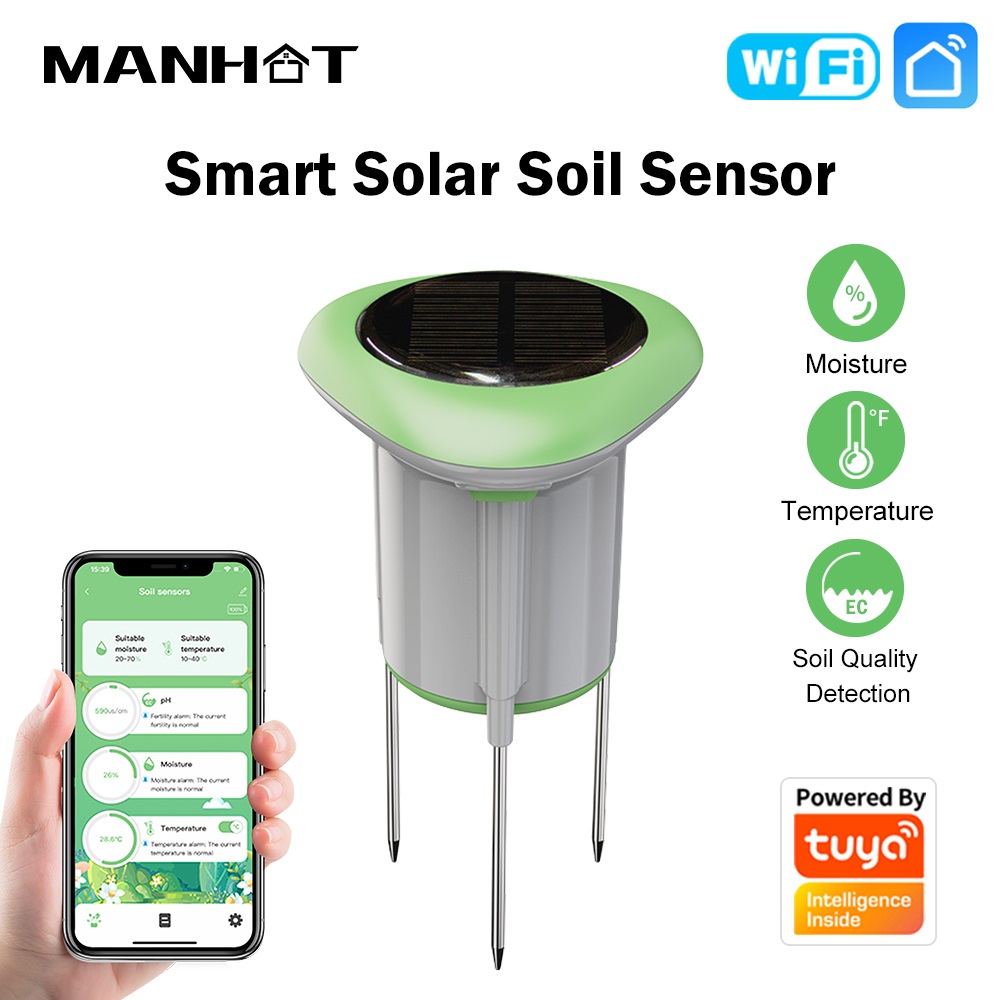 Умный Wi-Fi датчик почвы MANHO – обзор и цена Smart Soil Sensor