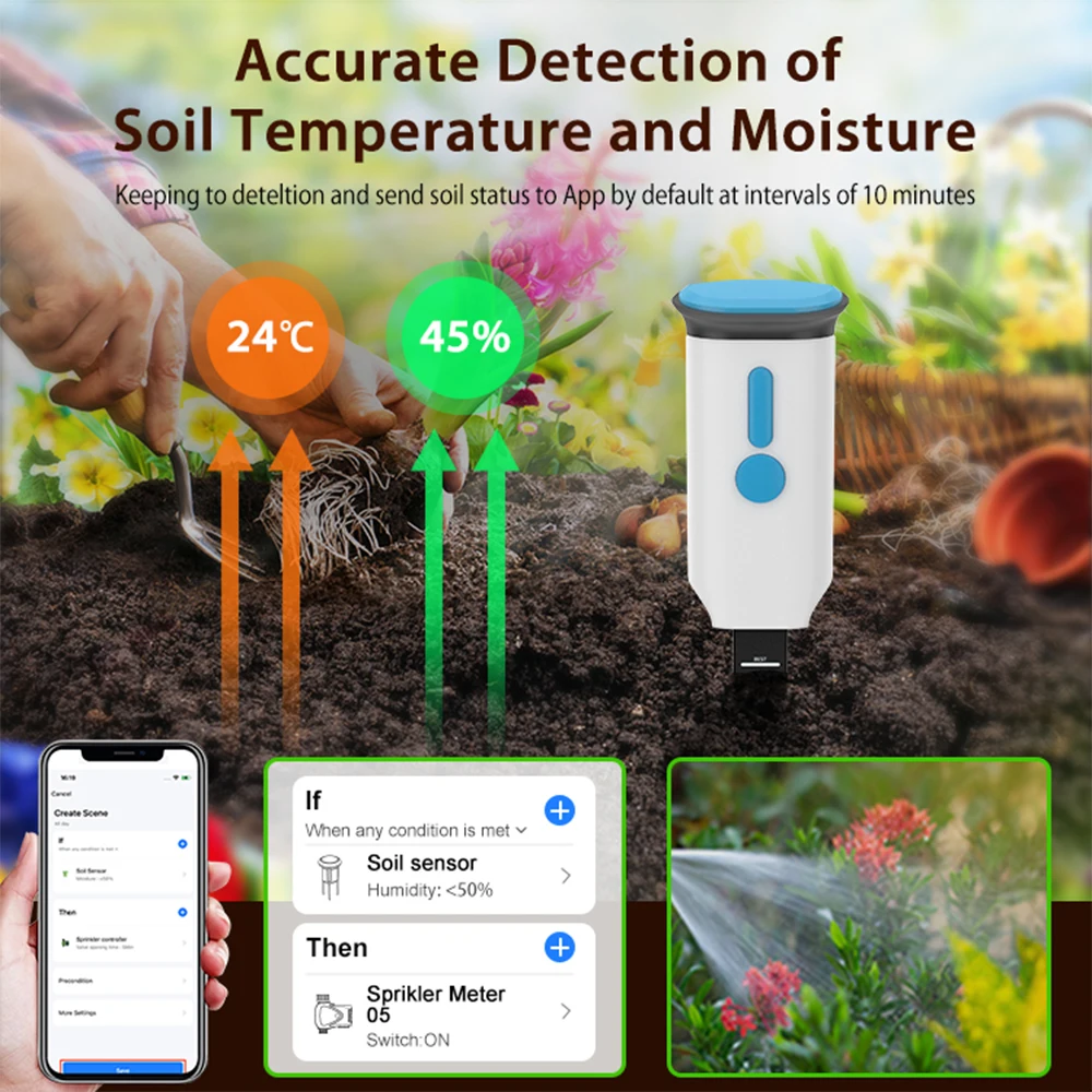 Датчик влажности почвы Haozee  – обзор и цена Smart Garden Monitor