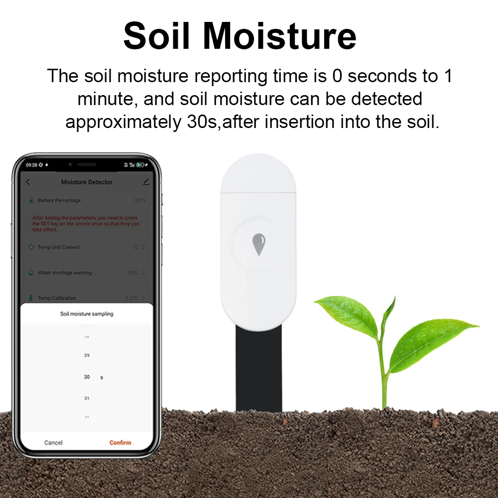 Tuya Zigbee детектор температу – обзор и цена Smart Garden Monitor