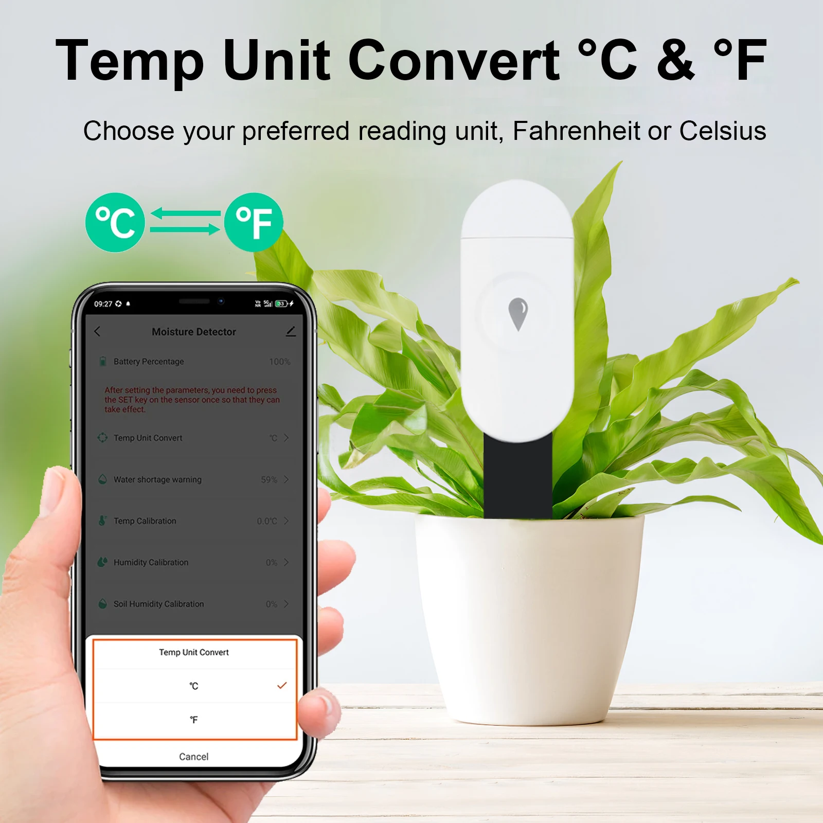 Tuya Zigbee детектор температу – обзор и цена Smart Garden Monitor