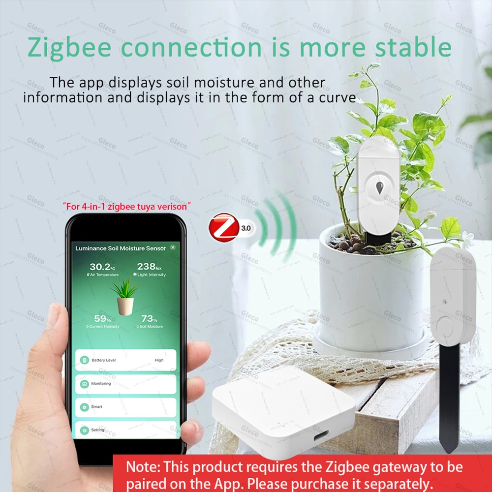 Датчик влажности почвы Zigbee, – обзор и цена Smart Soil Sensor