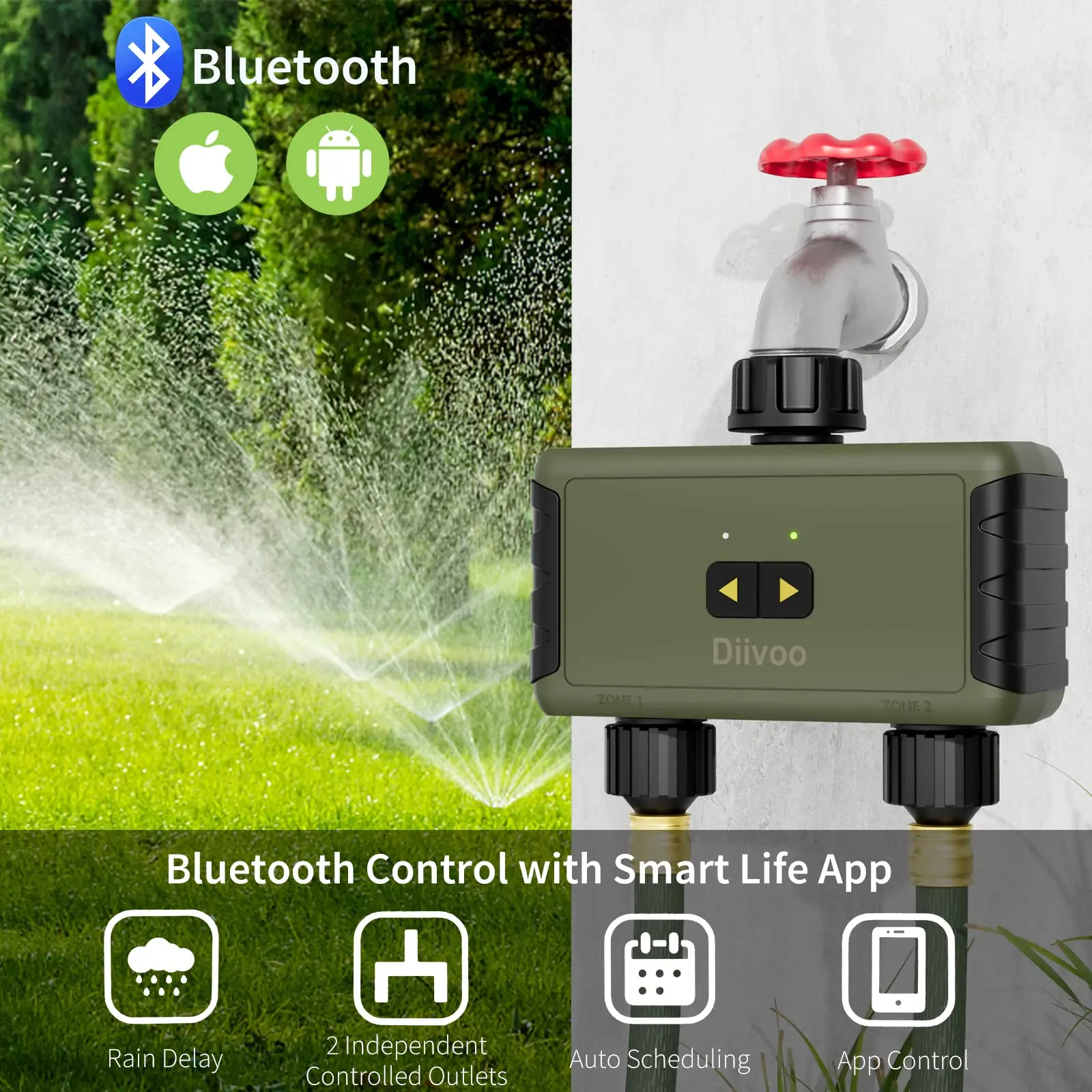Умный Bluetooth-таймер полива  – обзор и цена Smart Garden Tools
